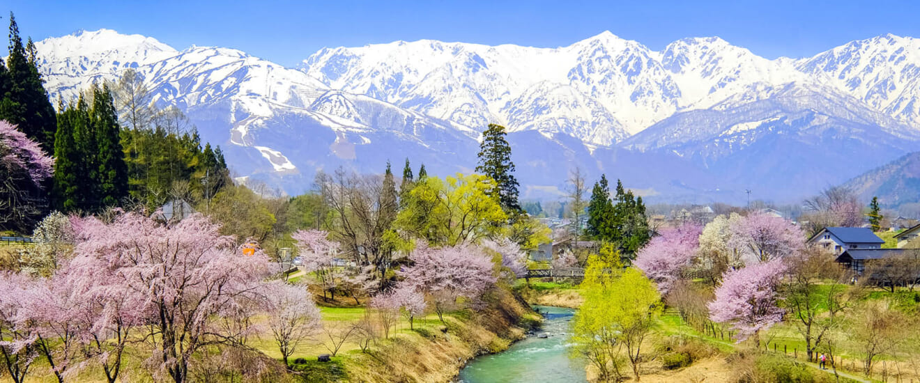 【ゴールデンウィーク】安曇野から白馬へ　北アルプス山麓　春風景の旅【4日間】
