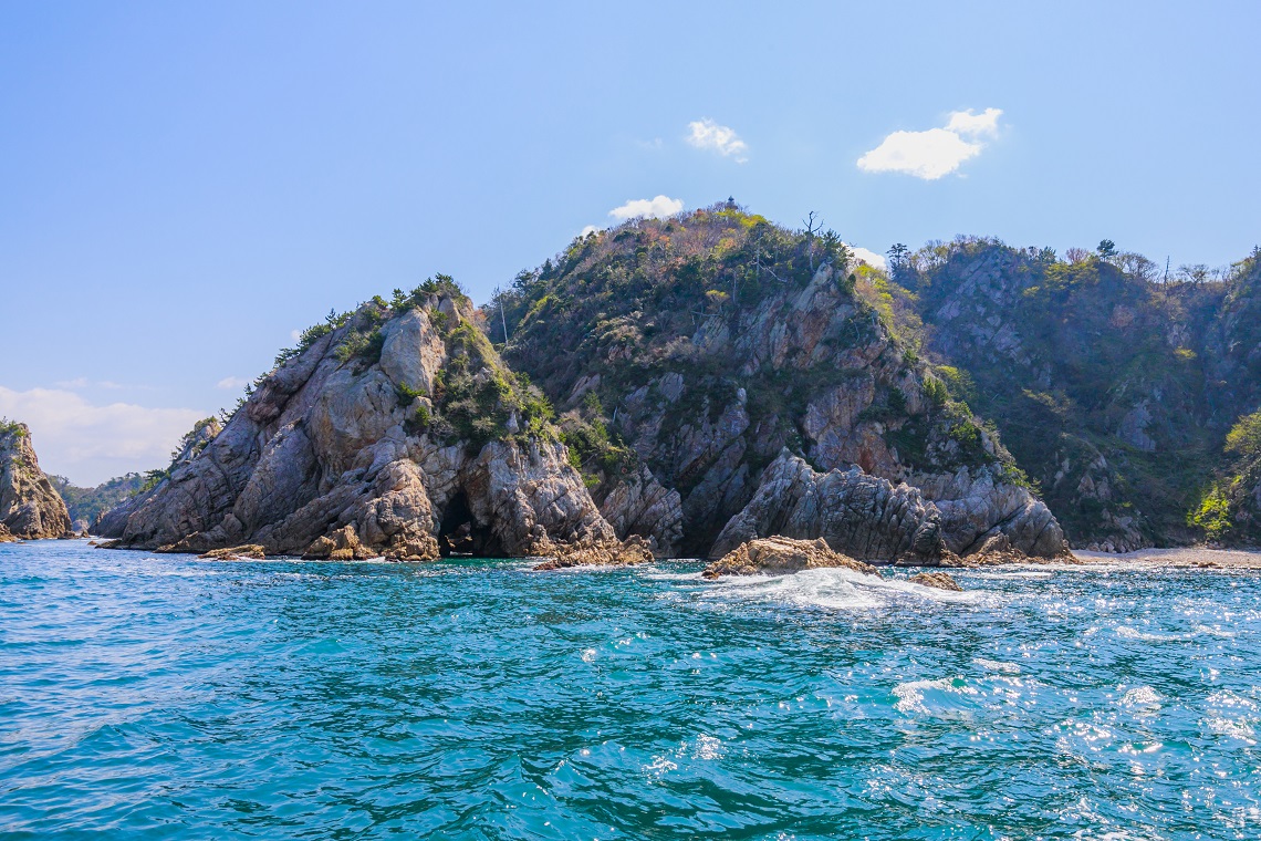鳥取・浦富海岸の風景