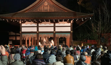 世界遺産　下鴨神社での世界初「琵琶とサクソフォンの共演」と「王朝の舞」の一夜。