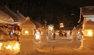 幻想的な2つの祭りと会津街道の冬景色【4日間】