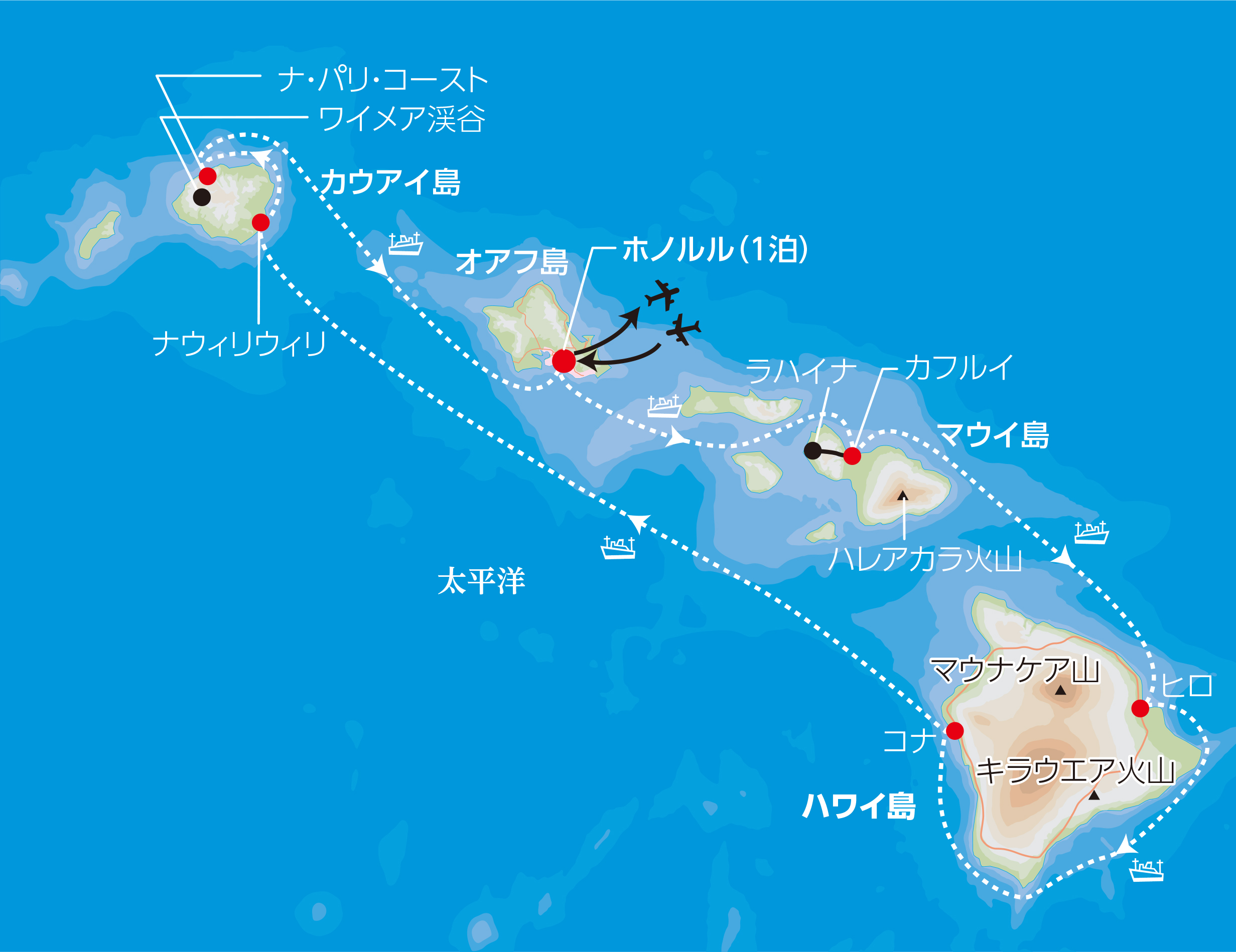 関空発 プライド オブ アメリカ ハワイ4島の船旅 10日間 ワールド航空サービス