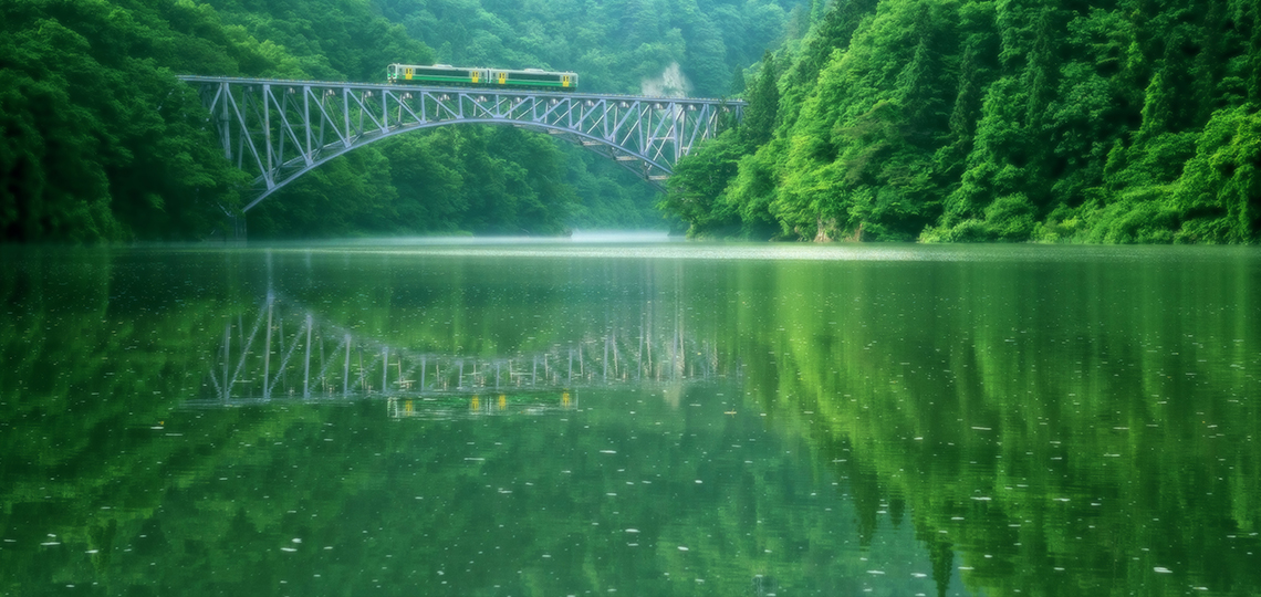 第一只見川橋梁 Nゲージ 組立済 新商品】第一只見川橋梁 Nゲージ 組立済 第一只見川橋梁