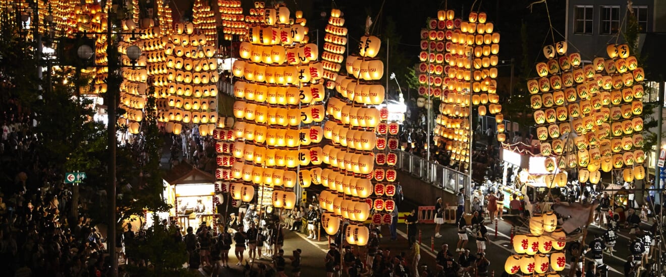 秋田竿燈まつり・能代役七夕と秋田内陸縦貫鉄道の旅【3日間】