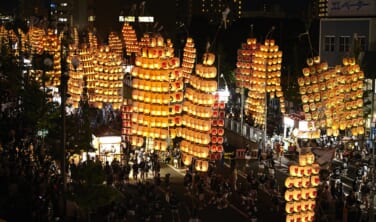 秋田竿燈まつり・能代役七夕と秋田内陸縦貫鉄道の旅【3日間】